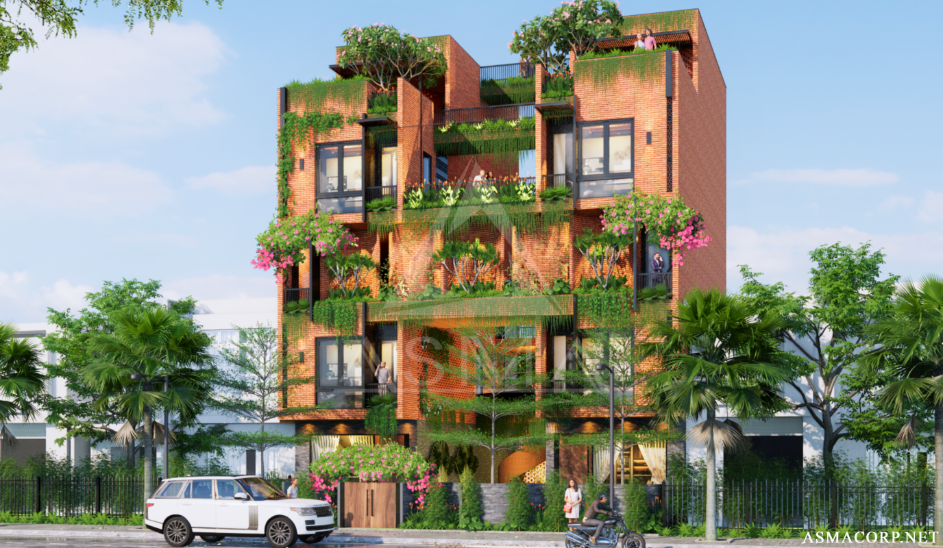 Nhà phố phong cách hiện đại có gara