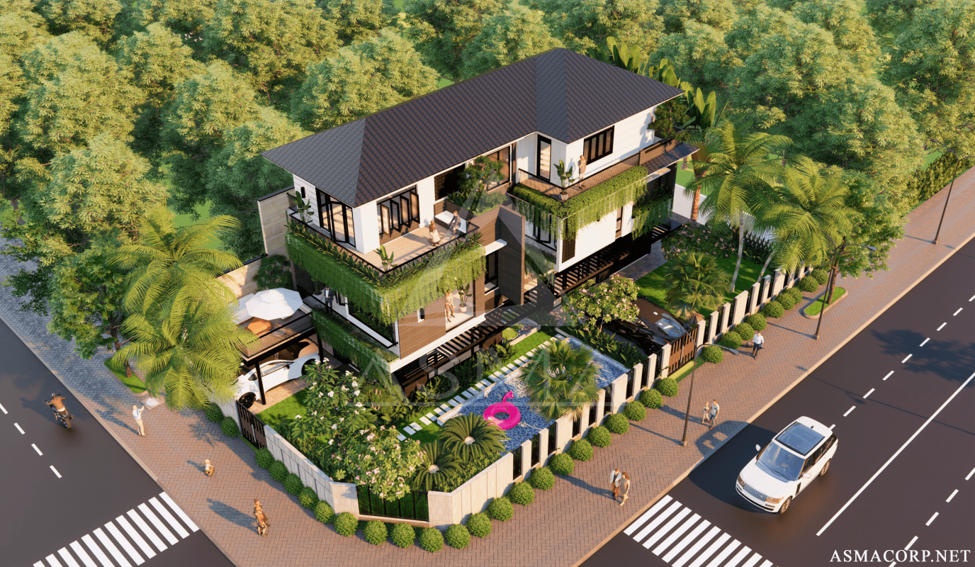 Mẫu thiết kế nhà đẹp 5 × 20 