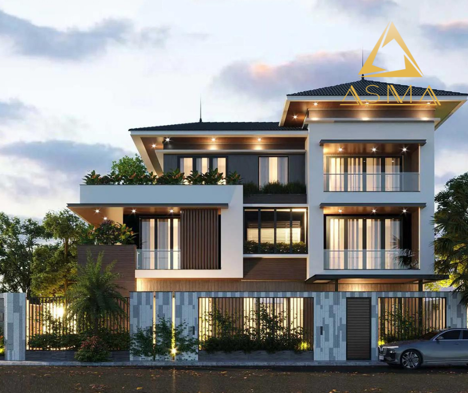 mặt tiền nhà ống đẹp, hiện đại