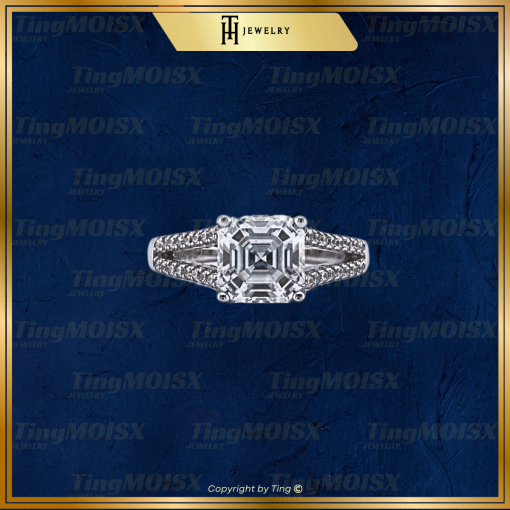 Nhẫn nữ moissanite NLM09