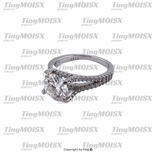 Nhẫn nữ moissanite NLM010