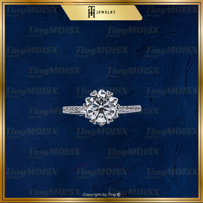 Nhẫn nữ moissanite NLM015