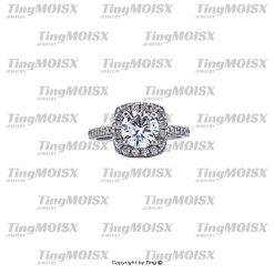 Nhẫn nữ moissanite NLM017