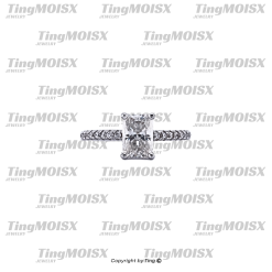 Nhẫn nữ moissanite NLM013