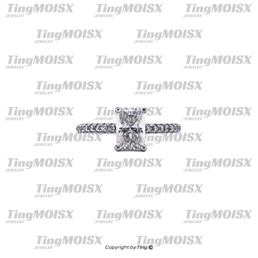 Nhẫn nữ moissanite NLM013