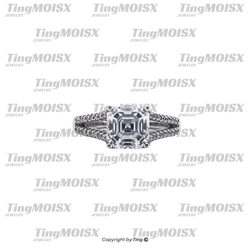 Nhẫn nữ moissanite NLM09