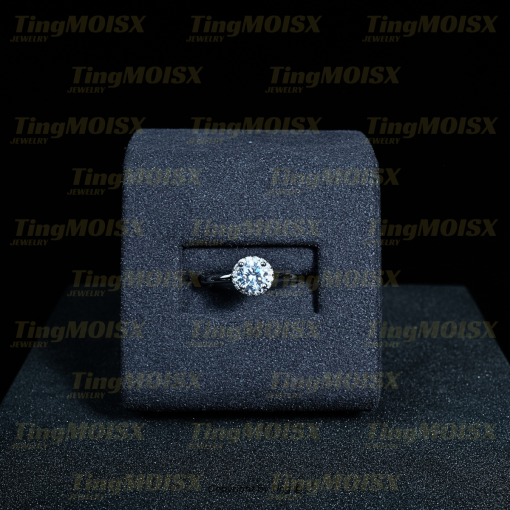 Nhẫn nữ moissanite 0.5ct NLM03