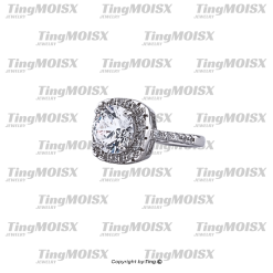 Nhẫn nữ moissanite NLM017