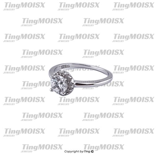 Nhẫn nữ moissanite 0.5ct NLM03