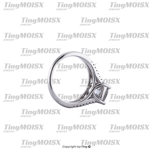 Nhẫn nữ moissanite NLM09