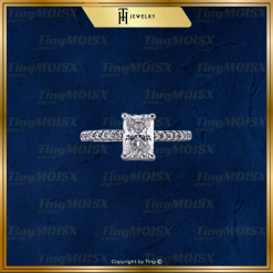 Nhẫn nữ moissanite NLM013