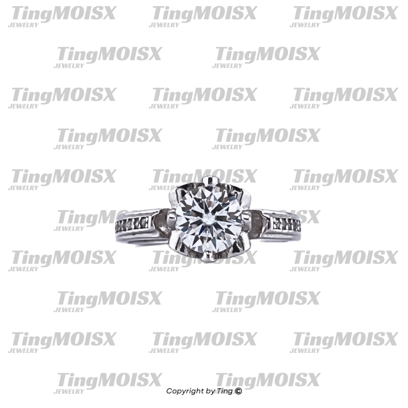 Nhẫn nữ moissanite NLM011