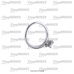 Nhẫn nữ moissanite NLM013