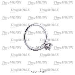 Nhẫn nữ moissanite NLM014