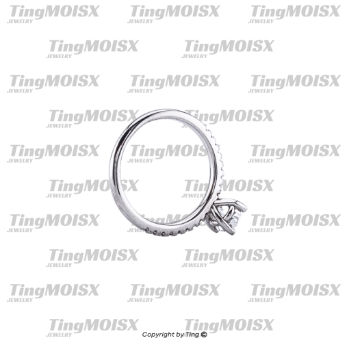 Nhẫn nữ moissanite NLM014