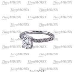 Nhẫn nữ moissanite NLM014