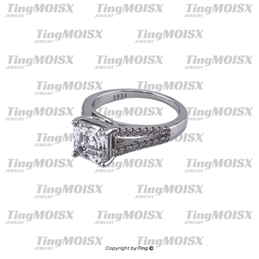 Nhẫn nữ moissanite NLM09