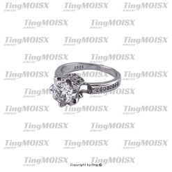 Nhẫn nữ moissanite NLM011