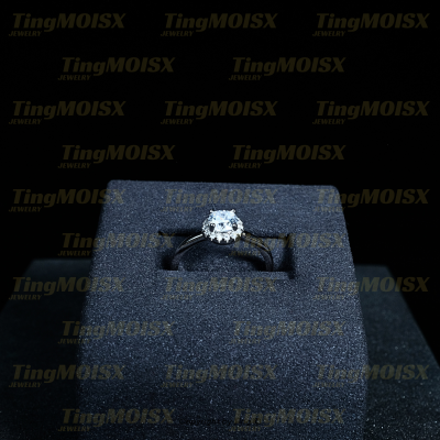 Nhẫn nữ moissanite 0.5ct NLM03